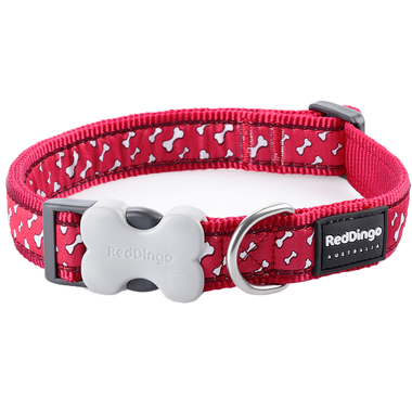 Red Dingo Flying Bones Dog Collar