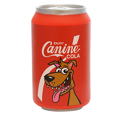 Silly Squeaker Soda Can "Canine Cola"
