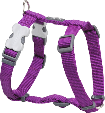 Red Dingo Plain Purple Dog Harness