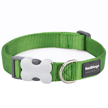 Red Dingo Plain Green Dog Collar