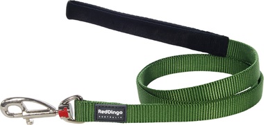Red Dingo Plain Green 1.2m Dog Lead